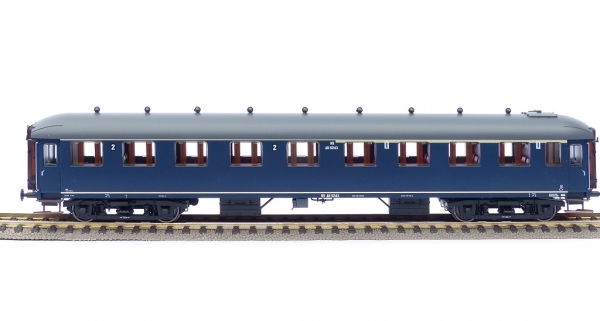 Exact-Train EX10006 Wagon pasażerski AB6233 (berlinerblau, szary dach), NS, Ep. III