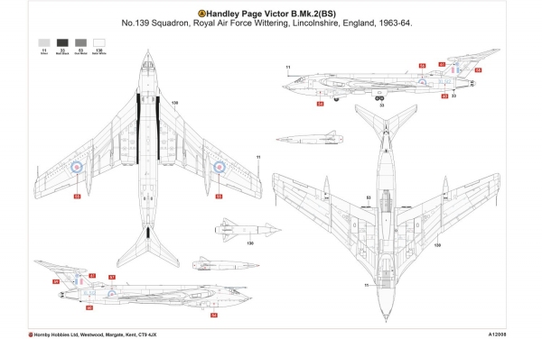 AIRFIX 12008 Handley Page Victor B.Mk.2 (BS) - 1:72